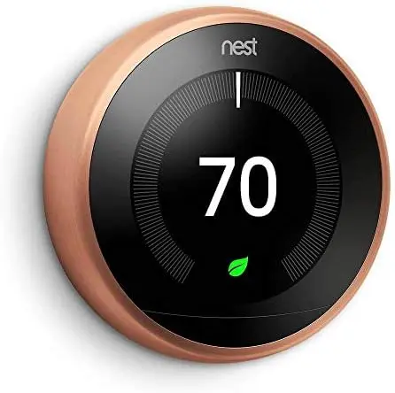 Nest 3rd Generation learning programmable Thermostat Copper T3021US